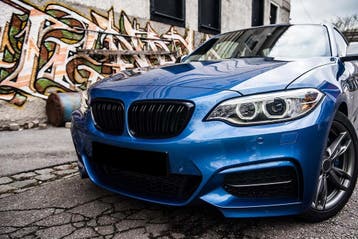 Grill voor BMW 2 Serie F22/F23 glans zwart | dubbelspijls