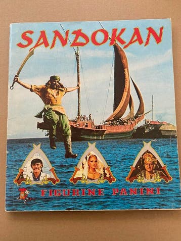 Plakplaatjes-Album Panini - Sandokan - 1976 - compleet, Verzenden, Gelezen, Plaatjesalbum