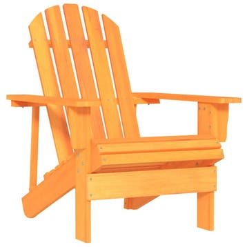 vidaXL Tuinstoel Adirondack massief vurenhout oranje, Verzenden, Nieuw, Hout
