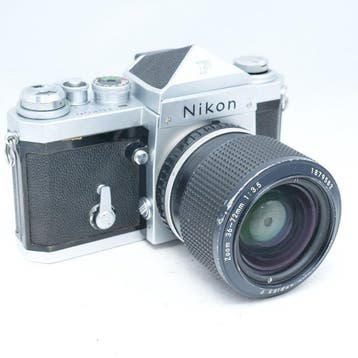 Nikon F Eye-Level + Series E Zoom 36-72mm F3.5 Analoge, Nieuw