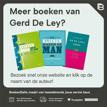 Groot citatenboek - Gerd De Ley 9789026121098, Verzenden, Zo goed als nieuw, Gerd De Ley