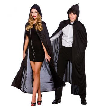Cape met capuchon (132cm), Verzenden, Nieuw, Feestartikel