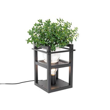 Industriële tafellamp zwart - Cage Rack, Huis en Inrichting, Lampen | Tafellampen, Verzenden, Nieuw