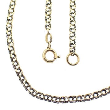 Gouden Prince of Wales schakelketting, Ophalen of Verzenden, Gebruikt, Goud, Goud