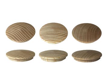 Set van 30 houten doppen, knoppen (20 mm diameter, grenenho, Ophalen of Verzenden, Nieuw