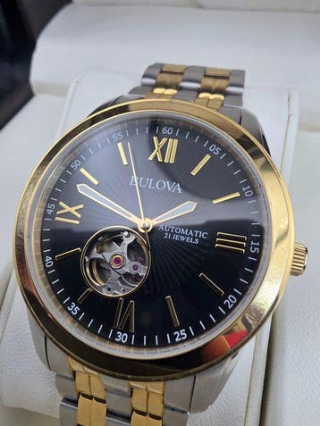 Bulova - Automatic 21 Jewels - Open Heart - Zonder, Nieuw