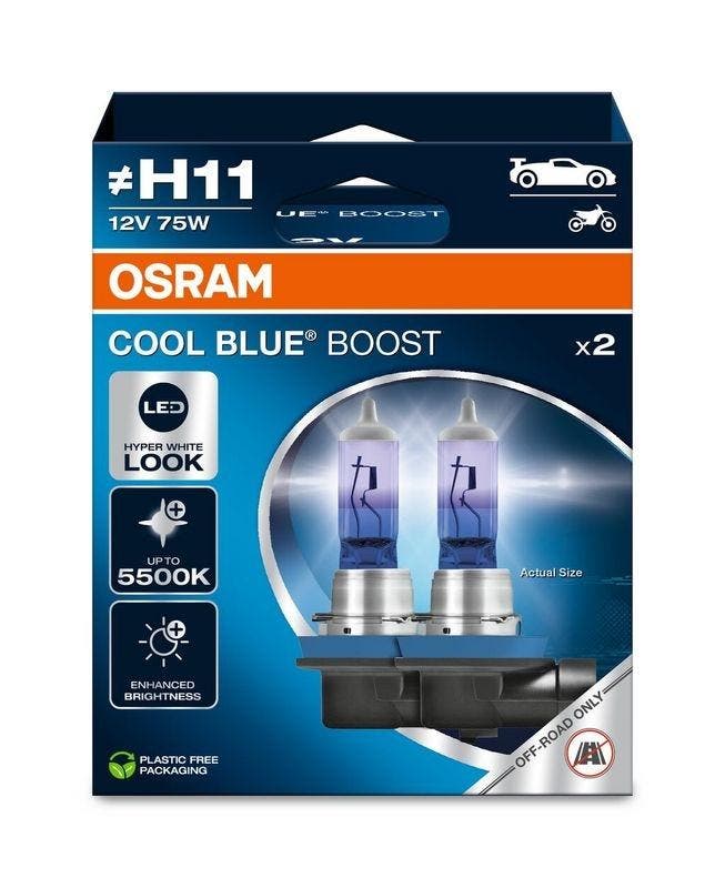 Osram Cool Blue Boost H11, 12V75W, Auto-onderdelen, Verlichting, Verzenden