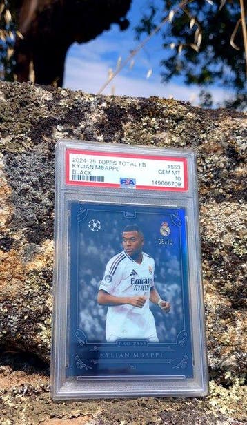 2024/25 Topps Pre Pass Black 6/10 Kylian Mbappé Uefa Debut, Nieuw