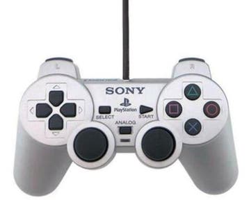 Sony PS2 Controller Dualshock 2 Zilver (PS2 Accessoires), Spelcomputers en Games, Ophalen of Verzenden, Zo goed als nieuw