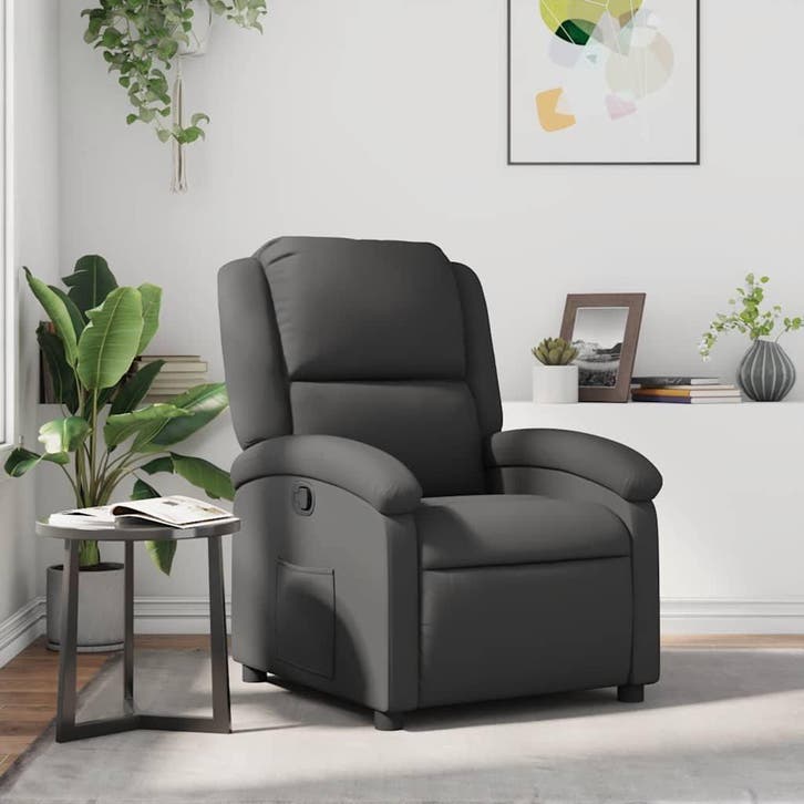 Fauteuil Leer Grijs | Retourdeal 41% Korting, Huis en Inrichting, Fauteuils, 75 tot 100 cm, 75 tot 100 cm, Nieuw, Leer, Ophalen of Verzenden