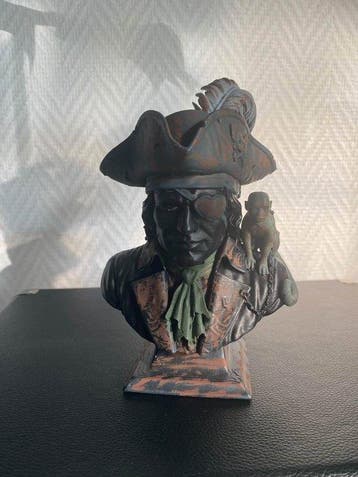 Reliëf, pirate et son singe - 17 cm - Plastic - 2026