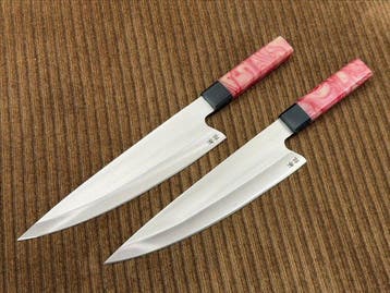 Keukenmes - Handgemaakt Japans Koksmes-Set - Achthoekig