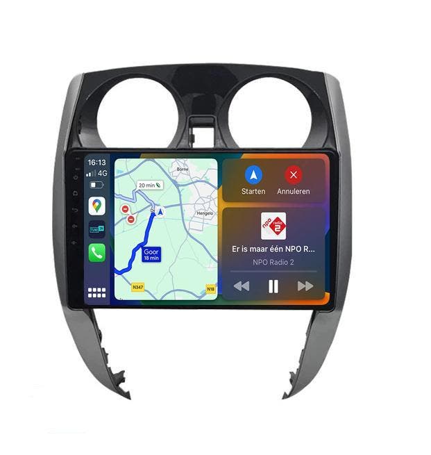 Nissan Note Navigatie Radio met Apple Carplay Android Auto, Auto diversen, Autoradio's, Nieuw, Ophalen of Verzenden