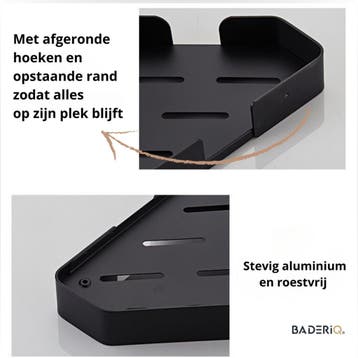 Nieuw Doucherek Planchet Doucherekje Hoek Zwart Plak of Boor, Ophalen of Verzenden, Nieuw, Zwart