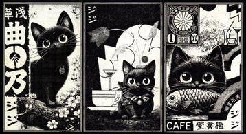 Æ (XX-XXI) - Jiji Café: Everyday Magic (Set of 3) – Mixed, Nieuw