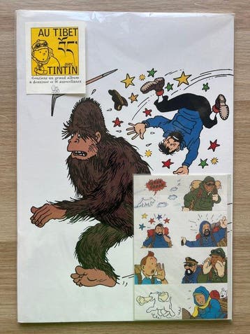 Tintin - 1 album avec stickers - Tintin au Tibet - 1994, Nieuw