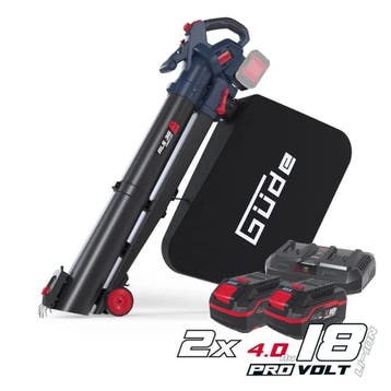 Güde accu bladzuiger bladblazer Incl. 2 x 18V Li-Ion 4.0 Ah, Tuin en Terras, Nieuw, Ophalen of Verzenden, Gude, Accu