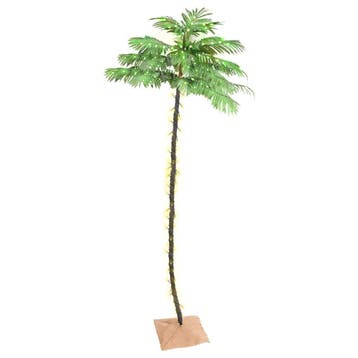 vidaXL Palmboom LED 252 LEDs warmwit 400 cm, Verzenden, Nieuw