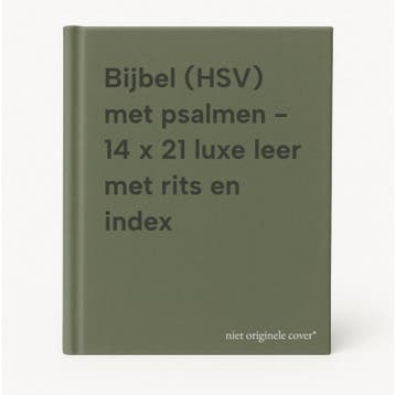 Bijbel (HSV) met psalmen - 14 x 21 luxe leer met rits en, Verzenden, Zo goed als nieuw