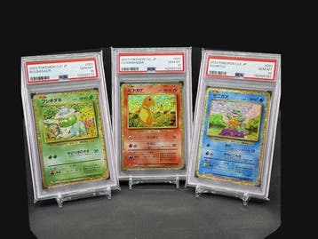 Pokémon - 3 Graded card - Bulbasaur, Charmander, Squirtle, Nieuw