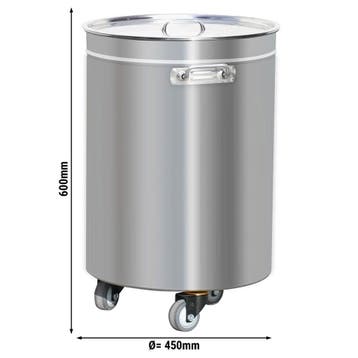 GGM Gastro | Afvalbak - pushdeksel - 95 liter - | ABFK100D, Verzenden, Nieuw in verpakking, Overige typen
