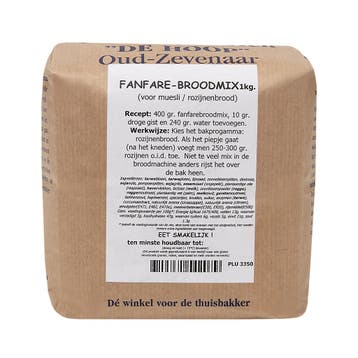 Molen de Hoop Fanfare Broodmix 1kg, Verzenden, Nieuw