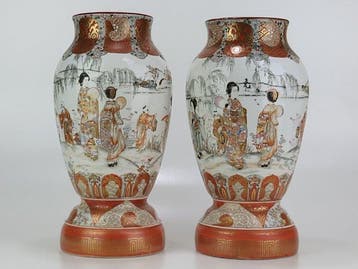 Vaas - Porselein - Japan - Meiji periode (1868-1912) -