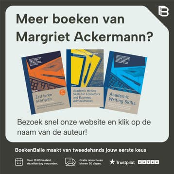 Zelf leren schrijven voor economie en bedrijfskunde, Verzenden, Zo goed als nieuw, Margriet Ackermann