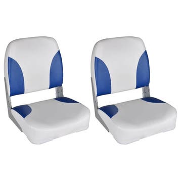vidaXL Bootstoelen 2 st inklapbare rugleuning 41x36x48 cm, Verzenden, Nieuw
