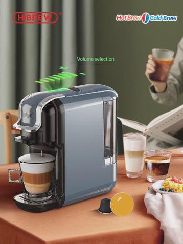 HiBREW 5-in-1 Koffiezetapparaat: Warm/Koud, Nespresso, Dolce, Witgoed en Apparatuur, Verzenden, Nieuw