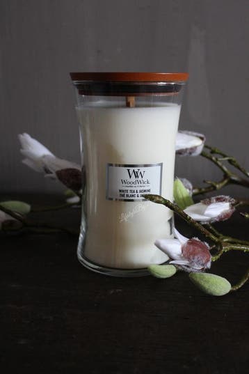 WoodWick White tea & jasmine large, Ophalen of Verzenden, Nieuw
