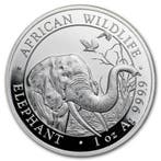 Somalische Olifant 5 oz 2018, Verzenden, Overige landen, Losse munt, Zilver