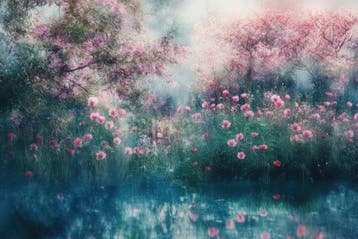 Viet Ha Tran - Enchanted River I (Canvas Print)
