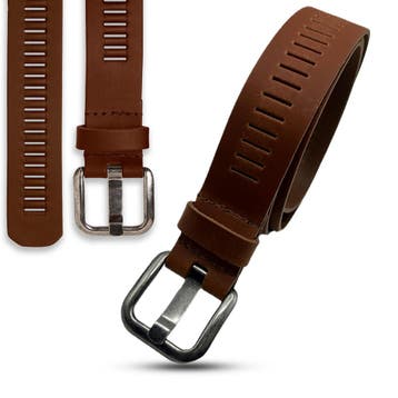 Cognac leren unisex riem – handgemaakt & stijlvol | Arie..., Kleding | Dames, Riemen en Ceinturen, Nieuw