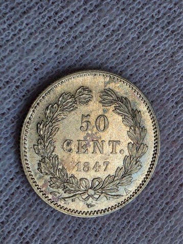 Frankrijk. Louis Philippe I. 50 Centimes 1847-A, Paris