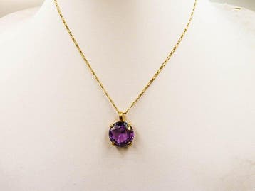 Ketting met hanger - 18 karaat Geel goud