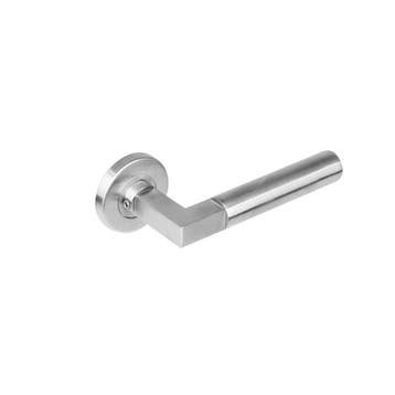 Intersteel Deurkruk Baustil op rozet - RVS, Verzenden, Nieuw