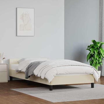 vidaXL Bedframe met hoofdeinde zonder matras 80x200 cm, Overige materialen, Eenpersoons, Verzenden, Nieuw