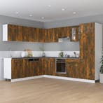 vidaXL Onderkast met lade Lyon 60x46x81,5cm bewerkt hout, Huis en Inrichting, Keuken | Keukenelementen, Verzenden, Nieuw, Bruin
