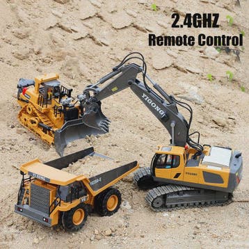 RC Graafmachine 1:20 - 11 Kanaals Afstandsbediening Speelgoe, Verzenden, Nieuw