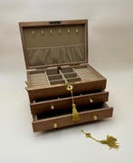 Sieradendoos - ***3 niveaus*** - Hout - Spiegel &