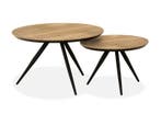 Salontafel Slagharen Rond 2-Delige Set - salontafel, Huis en Inrichting, Tafels | Salontafels, Nieuw, Overige materialen