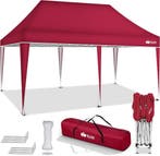 Partytent - Opvouwbaar - 3x6 m - Paviljoen - Easy up - Rood, Verzenden, Zo goed als nieuw