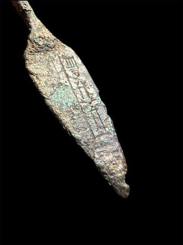 Babylonisch Brons, zeer zeldzaam gegraveerd Arrowhead - 70