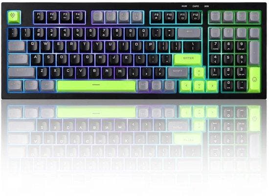 SHOWMODEL Yunzii - D98 - Membraan Toetsenbord - 96% - Qwerty, Computers en Software, WiFi-versterkers, Nieuw, Verzenden