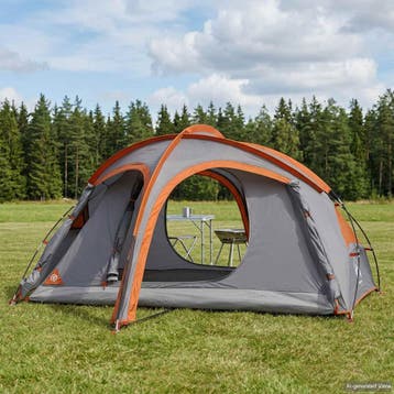 vidaXL Trekkingtent met regenhoes waterdicht 2-persoons, Verzenden, Nieuw, Tot en met 2