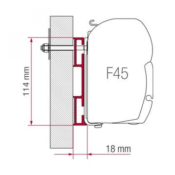 Fiamma Adapter D 120 F45, Ophalen of Verzenden, Nieuw