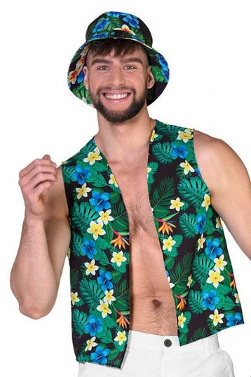 Toerist Gilet en Hoedje Set Hawaii, Verzenden, Nieuw
