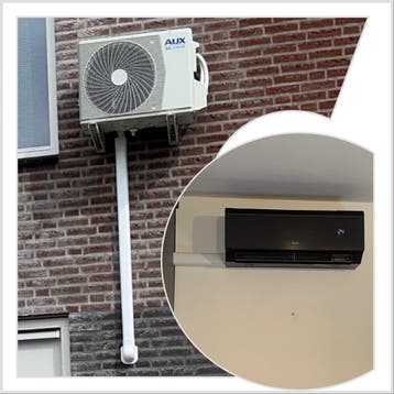 AUX AIRCO verwarmen koelen 2,5/3,5/5/7kW NIEUW!!, Nieuw, Verwarmen, Afstandsbediening