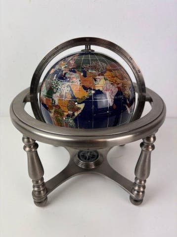 Celestial library globe - Lapiz Lazuli tafelglobe -